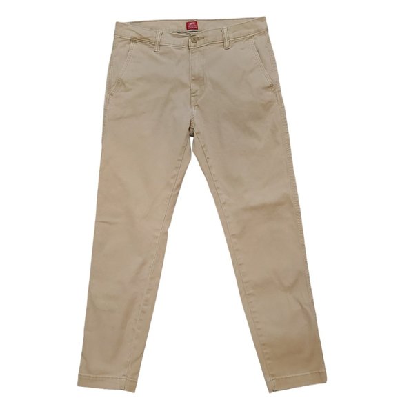 Levi's XX Chino Standard Taper 31x32 (Meas 31x28 10" Low Rise) Beige Pants A6 - Picture 1 of 12